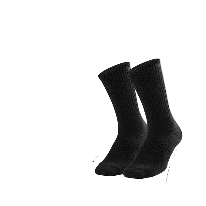 High Crew Socks Black (3 Pairs)