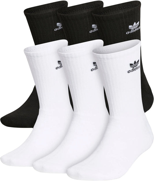 ADIDAS ATHLETIC CREW SOCKS (6 PAIR)