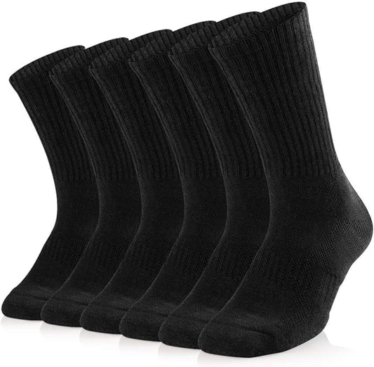 High Crew Socks Black (3 Pairs)