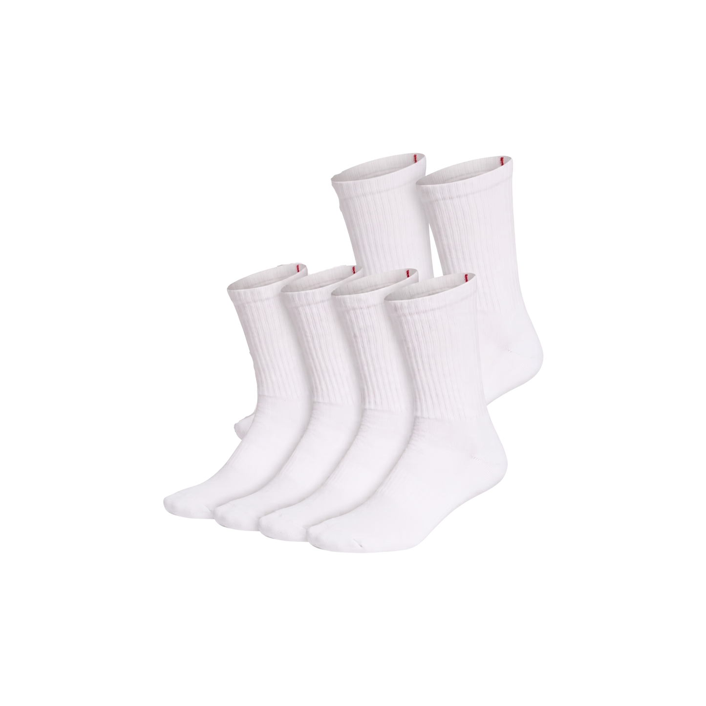 ATHLETIC CREW SOCKS (3 PAIR) (White)