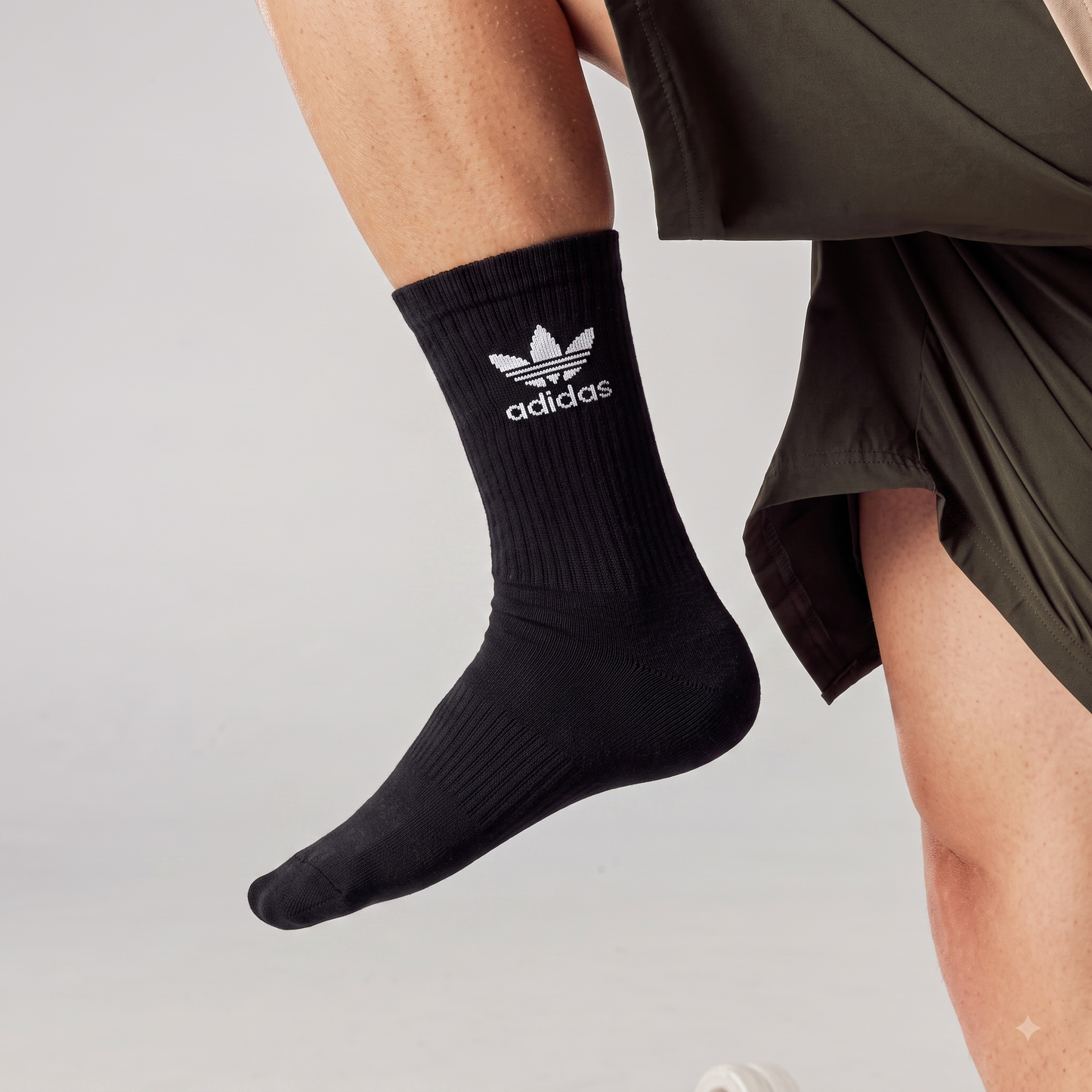 ADIDAS ATHLETIC CREW SOCKS (6 PAIR)