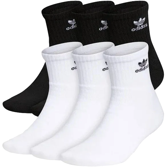ADIDAS QUARTER SOCKS (6 PAIR)