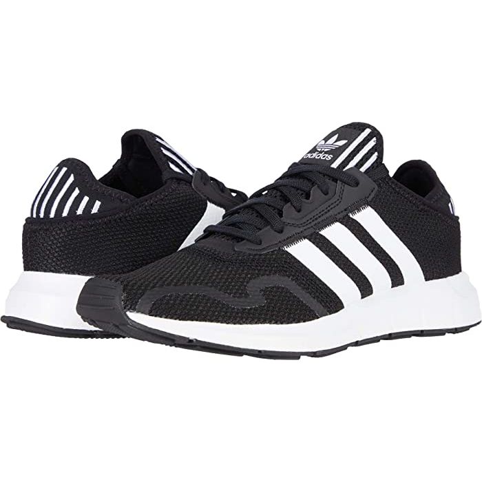 Adidas swift run black and white best sale